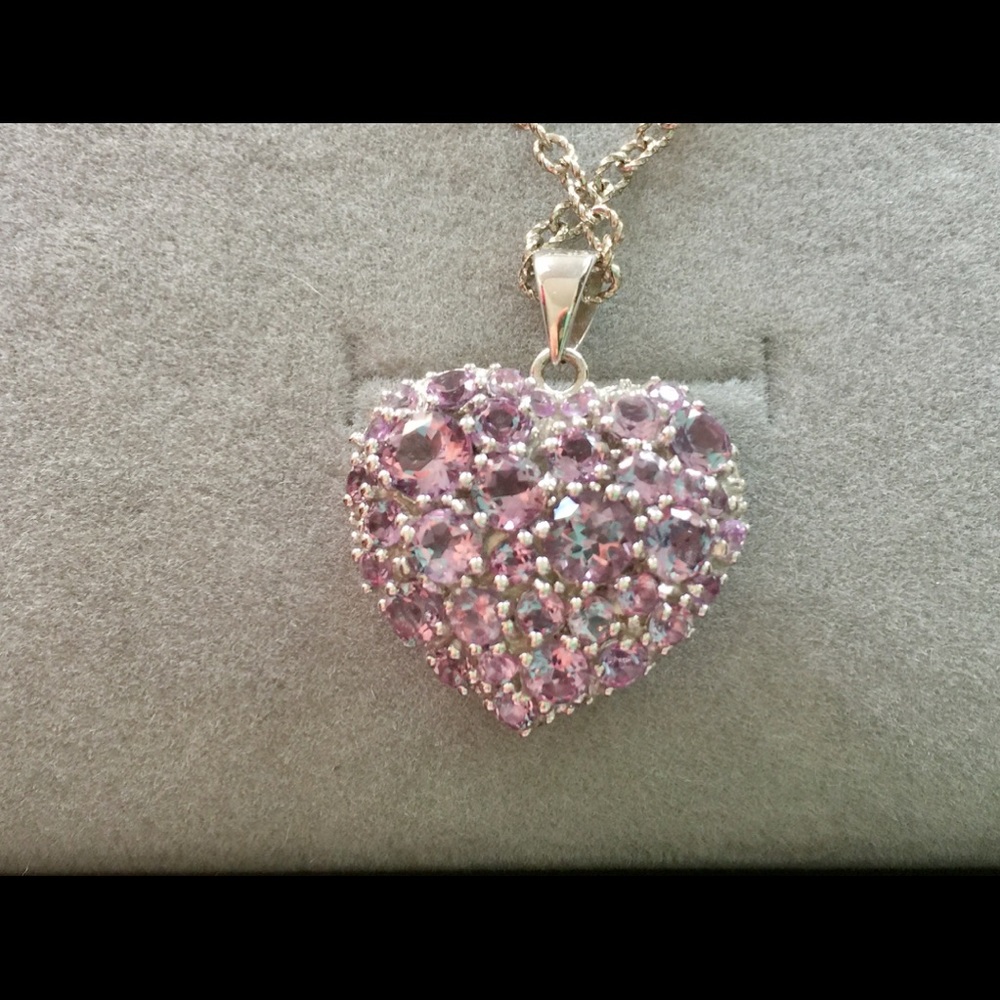 Amethyst Heart Necklace
